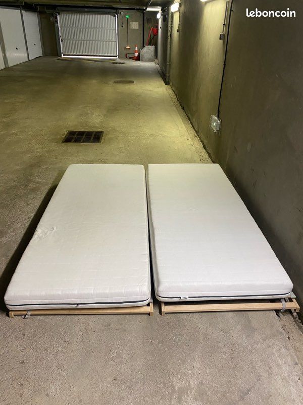 Lots de 2 sommiers et 2 matelas (image 4)
