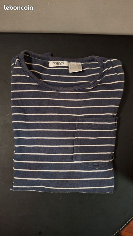 T-shirt marinière taille 12 ans, La Redoute (image 1)