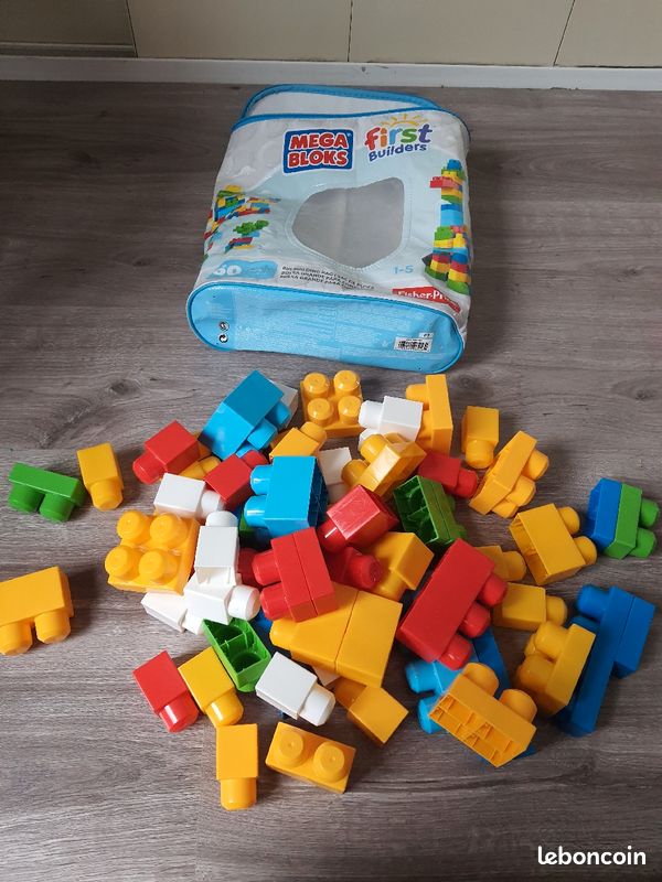 First builders Mega blocks complet 60 pièces Fisher Price (image 1)