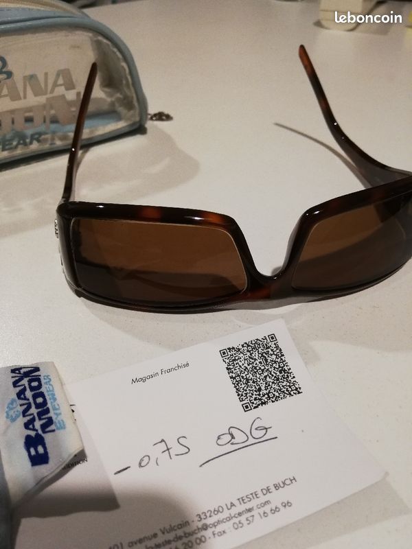Lunettes de soleil marque "Banana Moon" correction 0,75 Oeil Droit (image 4)