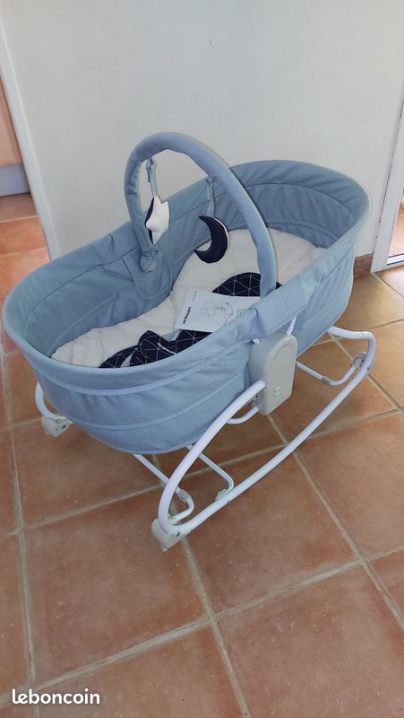 Transat Bébé 3 en 1 Balancelle et Berceau - Babylounger Vertbaudet (image 1)