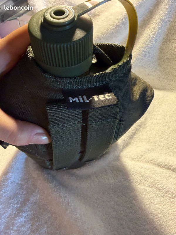 Gourde militaire tactique plastique housse (image 4)