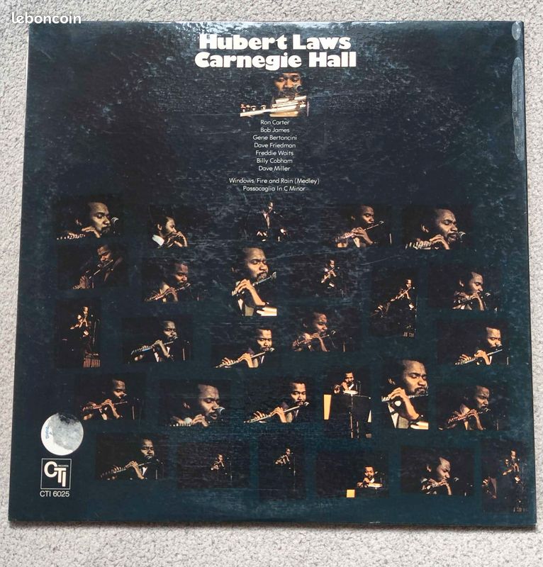 Vinyle Hubert Laws Carnegie Hall (image 2)