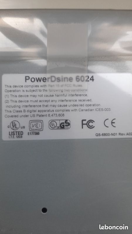 Switch Injecteur PoE PowerDsine 6024 (image 3)