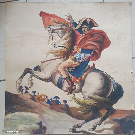 Tableau Sur Toile Napoléon Bonaparte - Dimensions 50x70 Cm - Neuf Sous Film - Décoration Murale