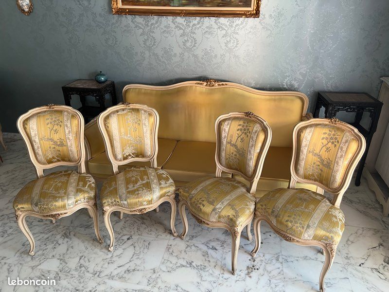 Louis XV - 10 pièces - salon chaises fauteuils - (image 1)