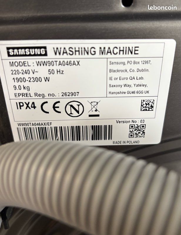 Machine à laver Samsung (image 5)