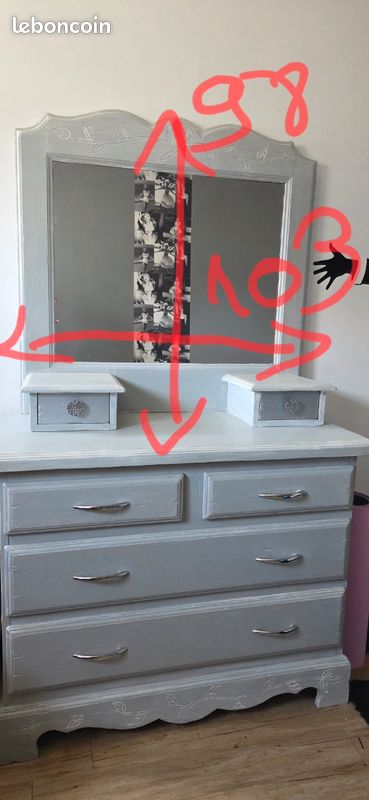 Commode Poché chaîne massif (image 5)