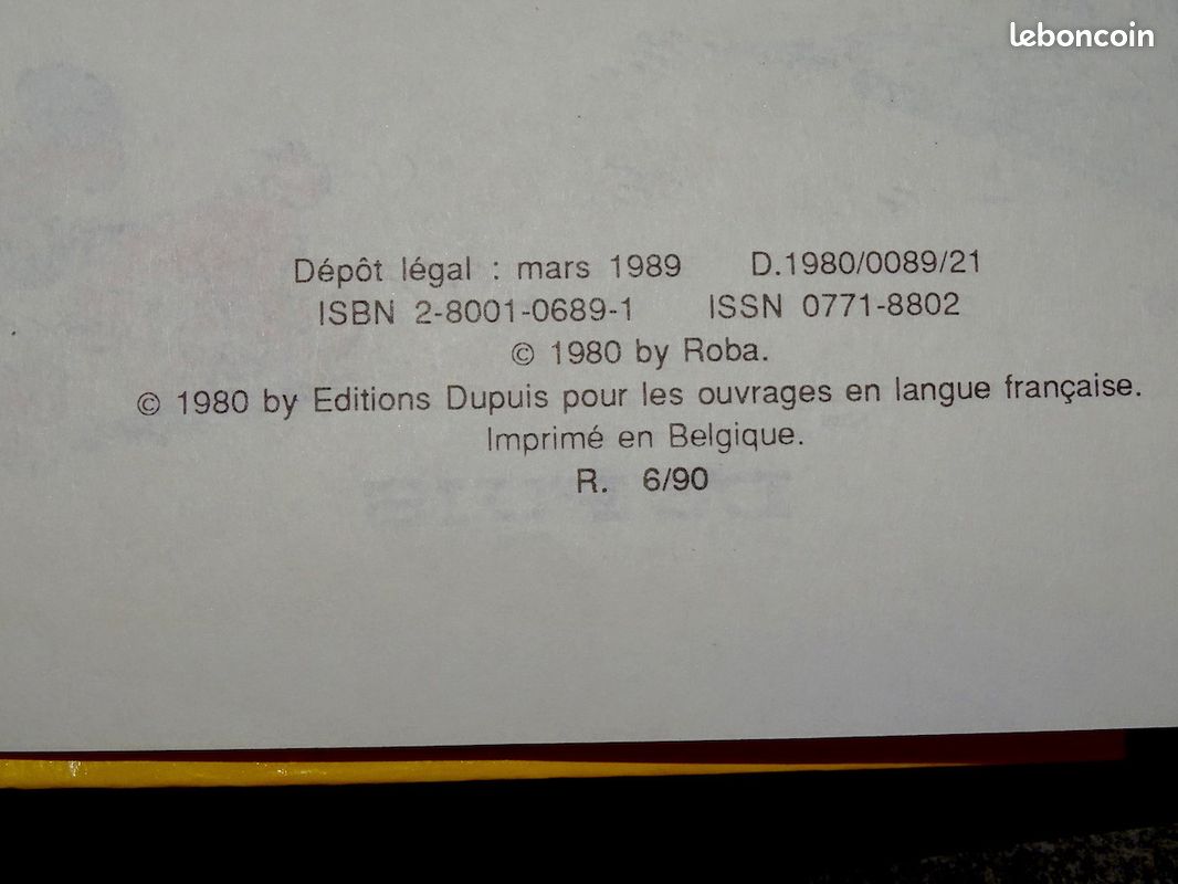 Bande dessinée BOULE ET BILL tu te rappelles Bill ? (Edition 1989) (image 3)