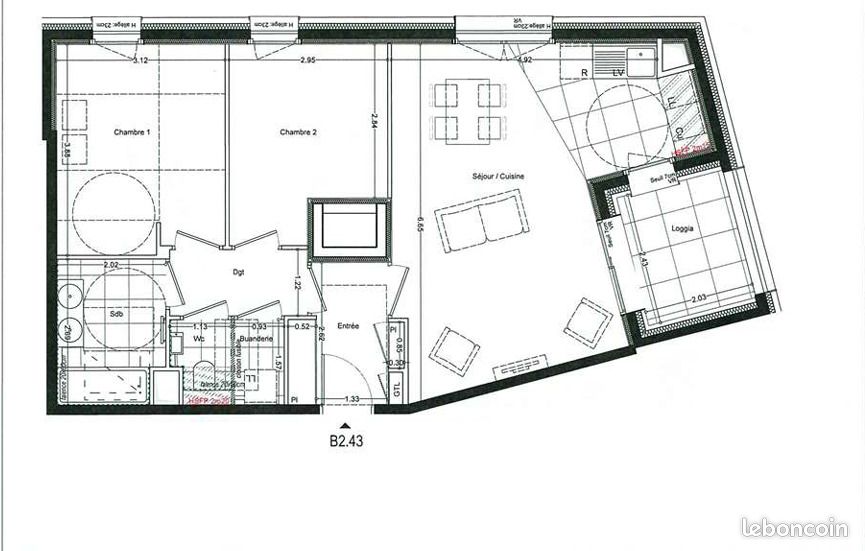 Appartement 3 pièces 65 m² · à Annemasse · 65 m² · 1 355 €/mois