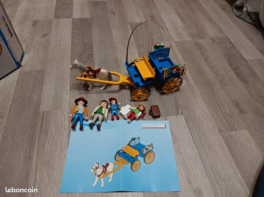 Playmobil cheval & poussette ensemble 3117 famille avec bagages ... - eBay