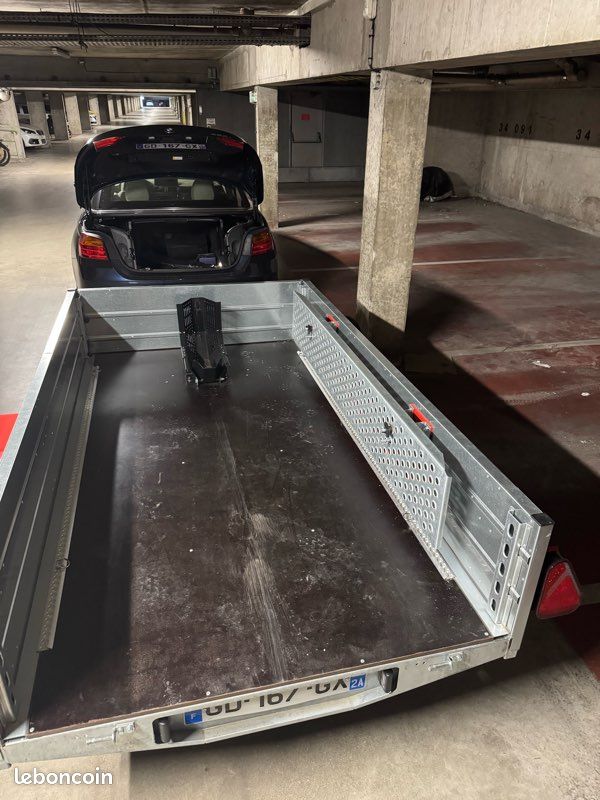 Remorque SUIVIT S600 basculante porte moto PTC 495 Kg / charge utile 265 Kg (image 6)