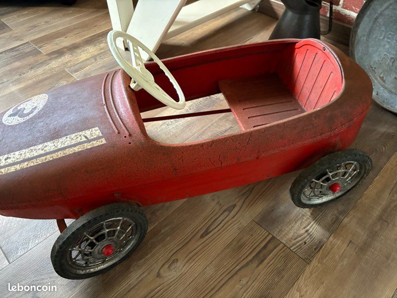 Voiture à Pédales Citroën SM Rouge, MG Morellet Guerineau, 120cm, Plastique