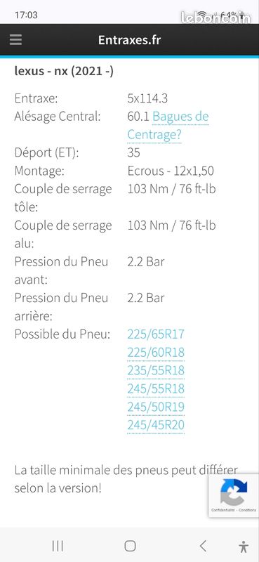 Roue complete Jante + pneu hiver pour SUV lexus nx ,Toyota bmw x1 x3 (image 2)