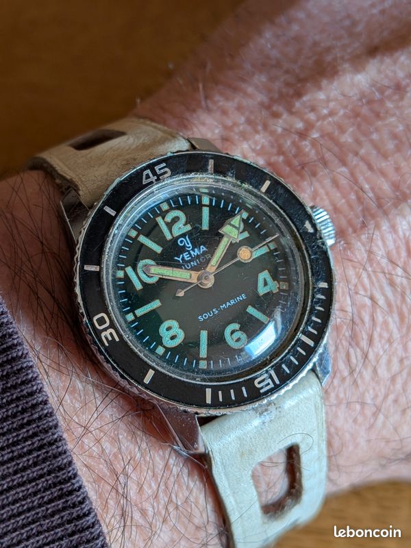 Montre Yema Junior Sous Marine – Homme – Bracelet Acier – Occasion