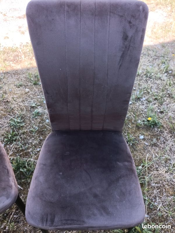 Chaise de salon en velours (image 3)