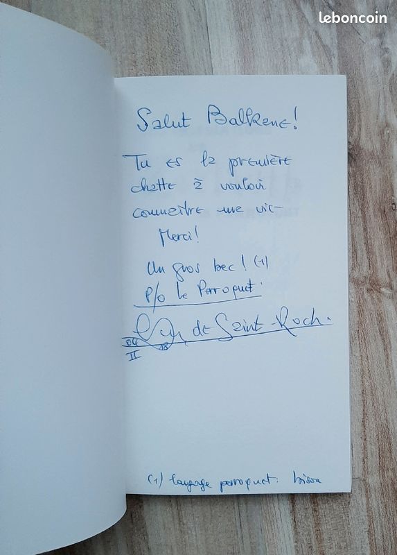 Dédicacé - Guy de Saint-Roch - Les tribulations de Zerlauth le perroquet - récit (image 2)