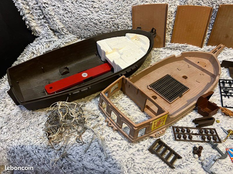 PLAYMOBIL 3286 3940 Watchkeeping Bateau Pirate Haut de Mât Arrière pour
