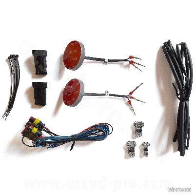 Kit logo LED de jour + clignotants additionnels HONDA (62mm) (image 1)