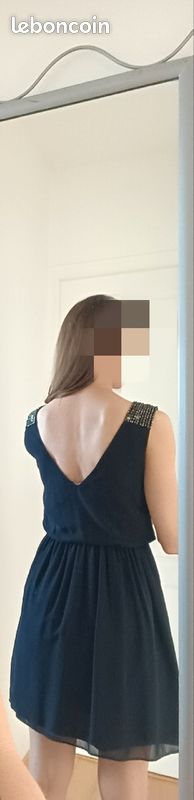 Robe courte bleu nuit (image 3)