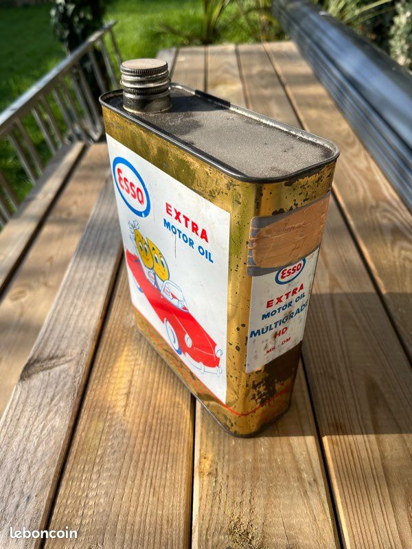 ANCIEN BIDON HUILE esso hdx motor oil oil can EUR 9,00 - FR