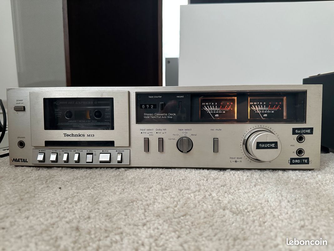 Lecteur Cassette Portable Technics RS-M1 - Stéréo Compact - Japon - Occasion Fonctionnel