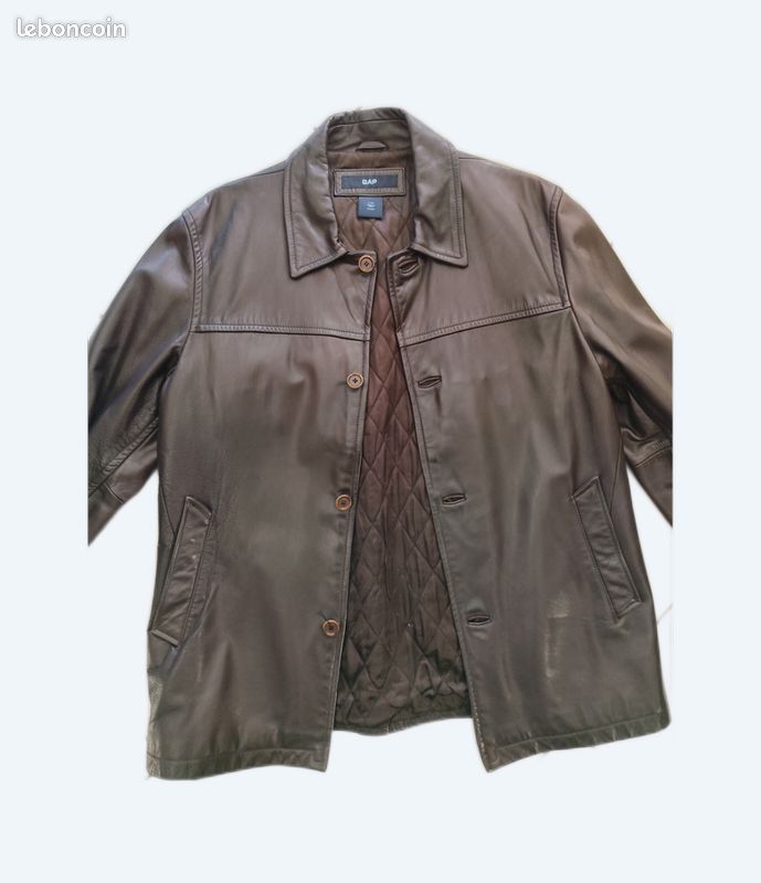 Veste en cuir GAP (image 1)