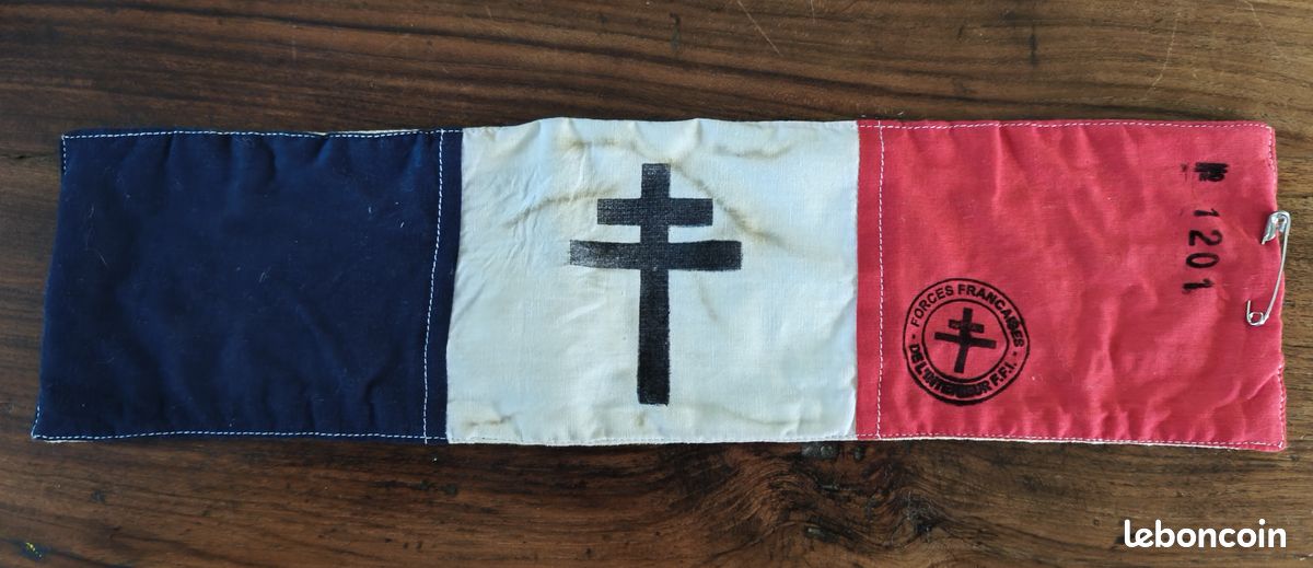 Repro brassard FFI militaria ww2 ref A (image 1)