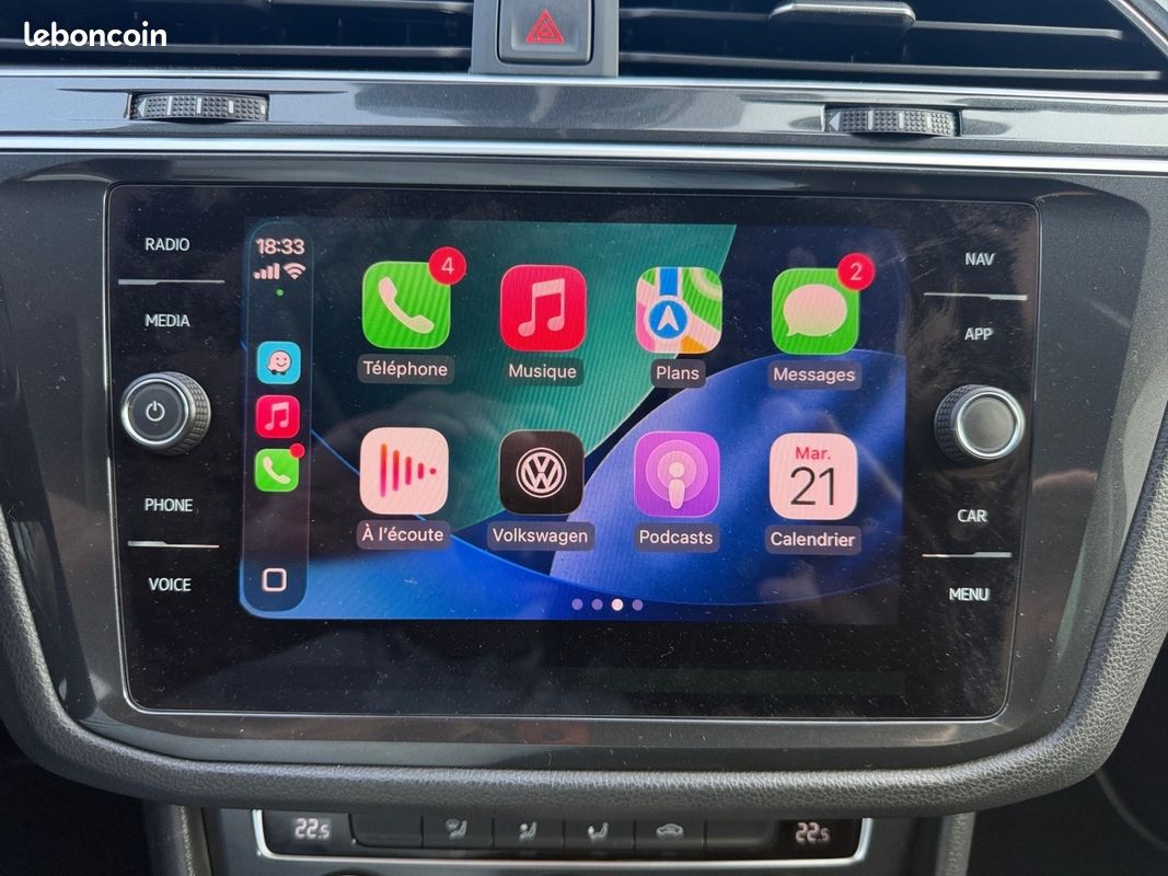 VOLKSWAGEN Tiguan 2.0 TDI 150ch Carat Toit Ouvrant Hayon Electrique Garantie 12 mois (image 20)