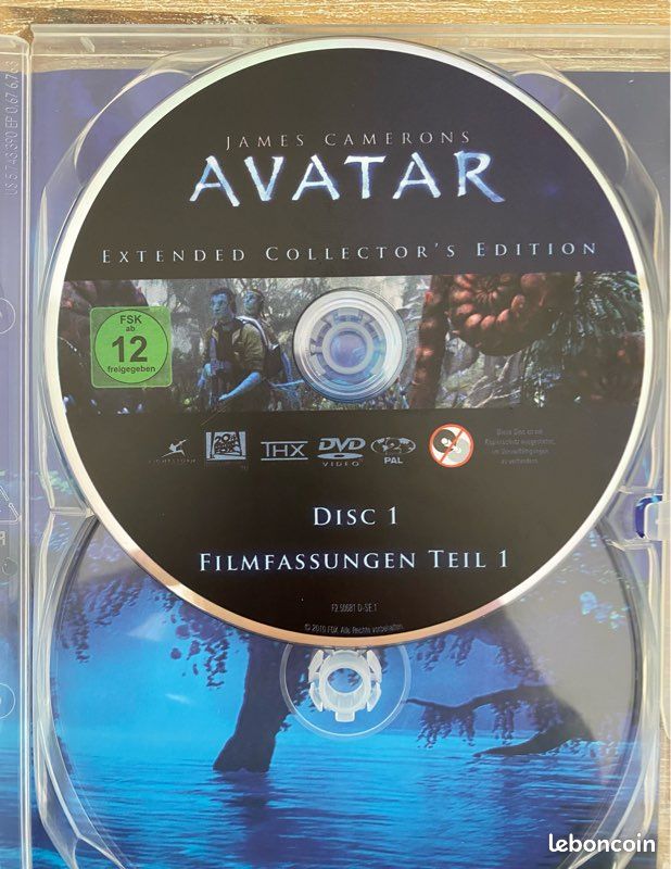 Avatar – Extended Collector’s Edition 3 DVD – James Cameron – Édition Allemande (image 4)