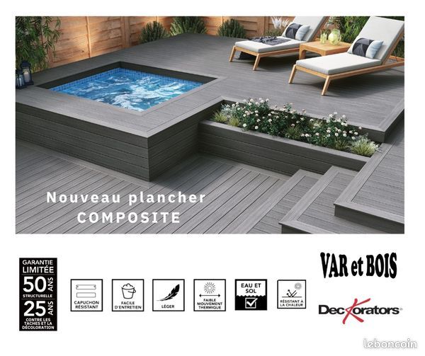 Destockage sur Lame terrasse composite DECKORATORS , haut de gamme (image 1)