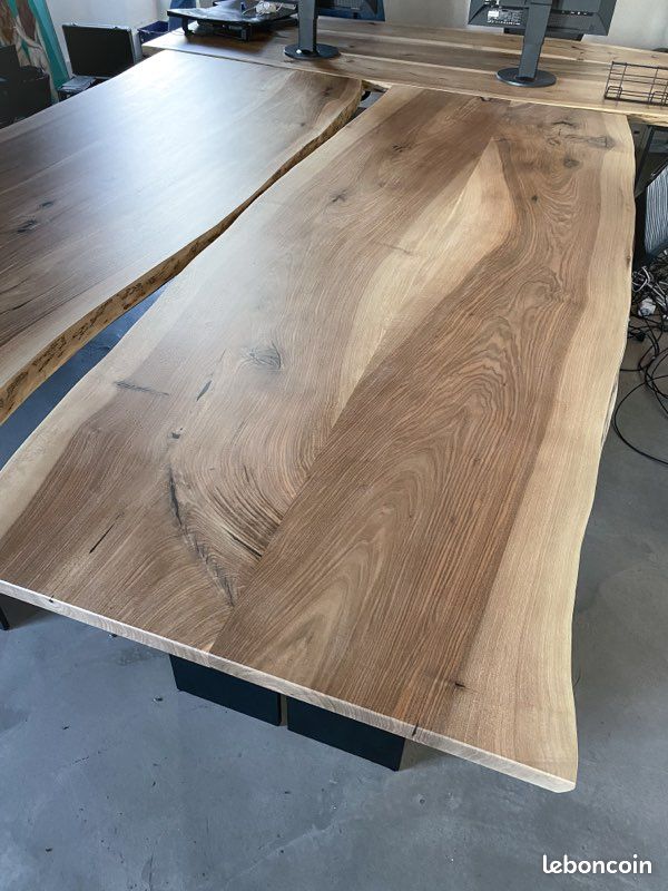 Table de Réunion Bureau de Travail Bois Massif Sur Mesure (image 8)