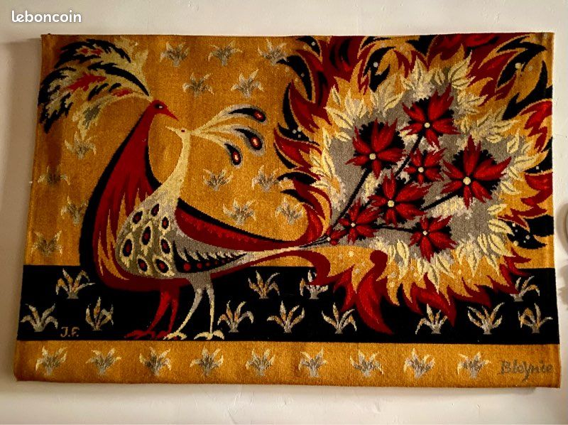 Tapisserie d’Aubusson Bouquet d’oiseaux (image 1)