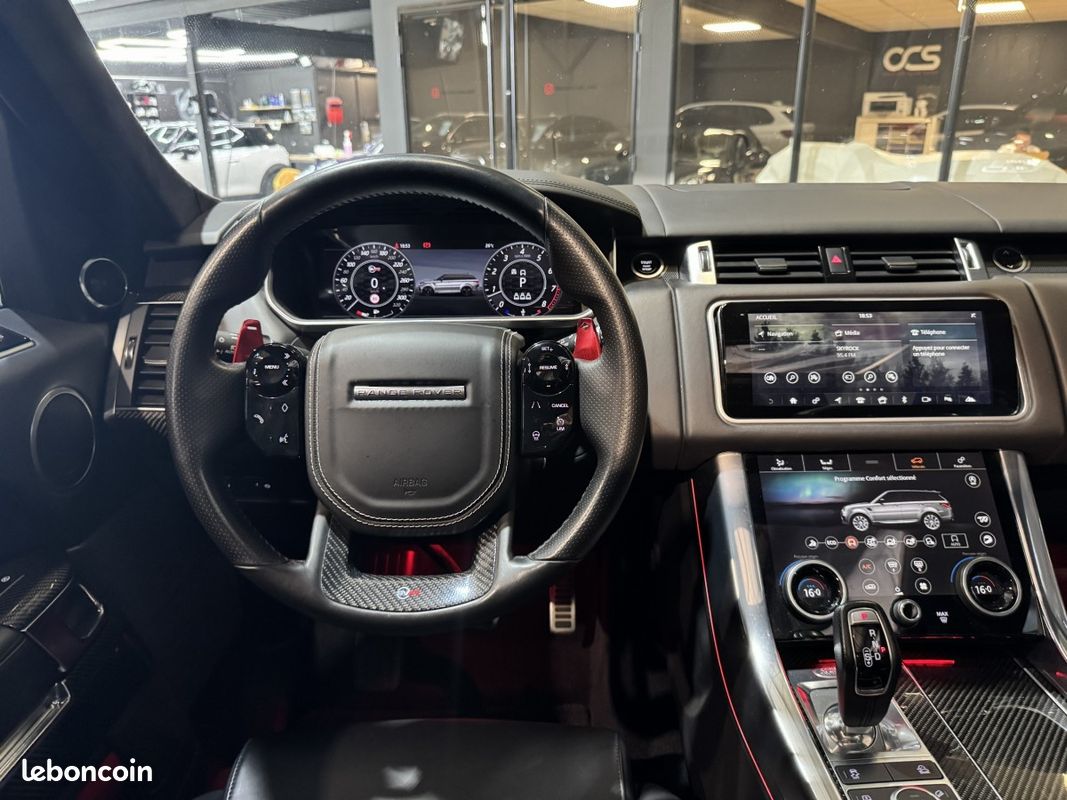Land Rover Range Rover Sport (2) V8 5.0 575ch SVR Toit Ouvrant CARBONE Phase 2 (image 28)
