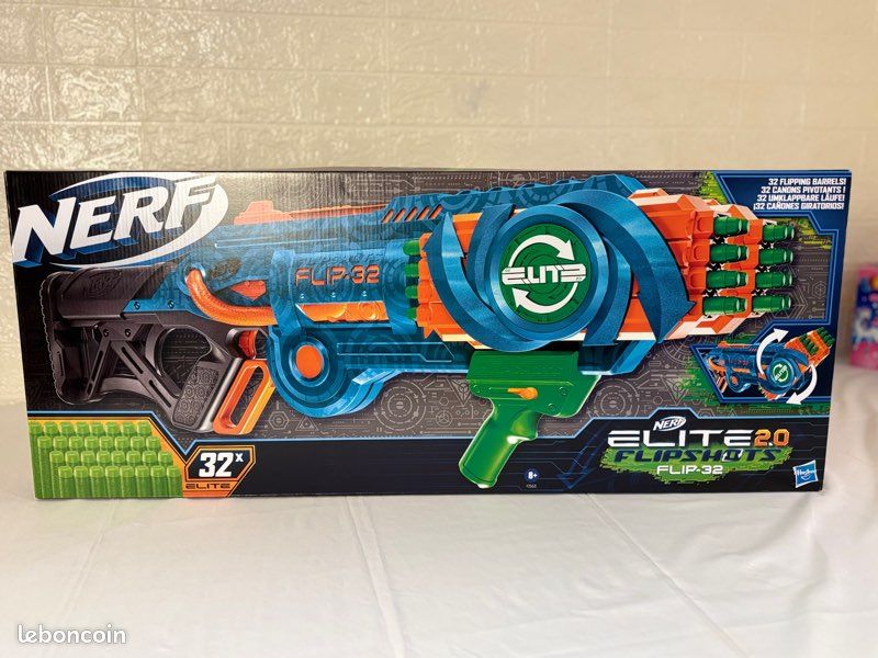 Nerf Elite 2.0, Blaster Flipshots Flip-32 + 32 fléchettes - Jeux & Jouets