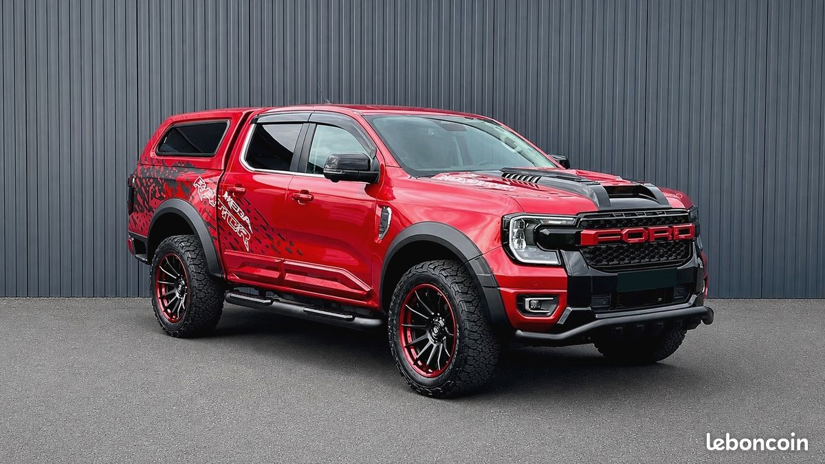 FORD RANGER MEGA RAPTOR UNIQUE DOUBLE CABINE 2.0L TURBO DIESEL BVA6 5 PLACES – HARD TOP SPORT – KIT CARROSSERIE MEGA RAPTOR – RADARS Av & Ar + CAMERA 360° – CUIR ELECTRIQUE CHAUFFANT – GARANTIE 1 AN (image 1)