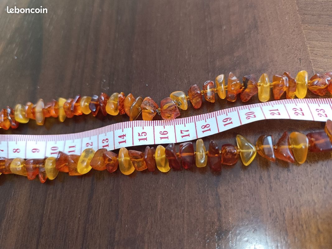 Grand collier ambre naturel (image 5)