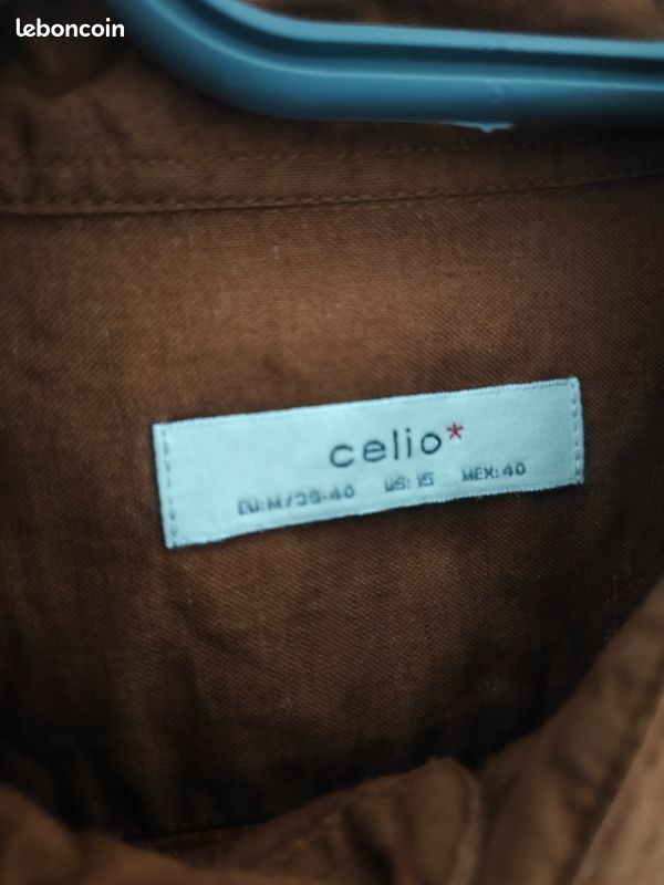 Chemise marron Celio M (image 2)