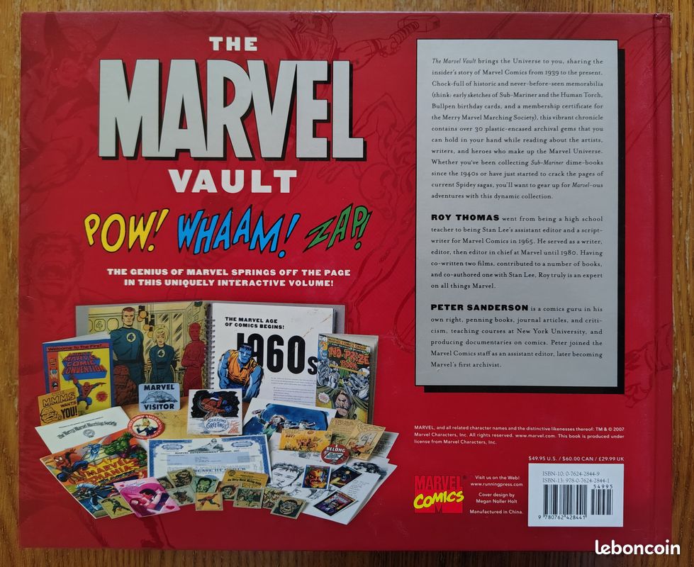 Livre de collection sur Marvel « The Marvel Vault : A Museum-in-a-Book » (image 2)