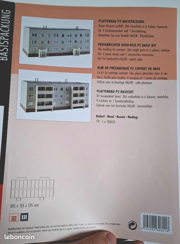 FALLER HO #B-910 MAQUETTE A MONTER HOTEL MERCURE COMPLET NEUF