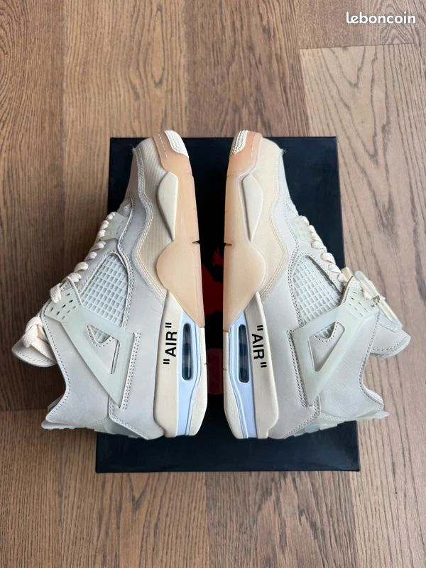 OFF-WHITE × Jor/dan Air 4 blanc cassé (image 5)