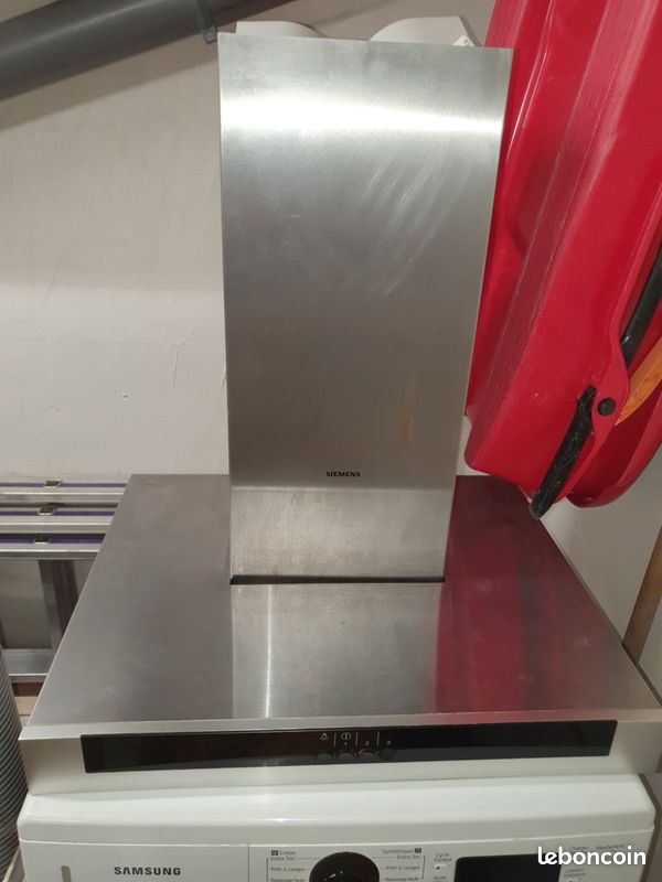 Hotte inox et noir Siemens (image 1)