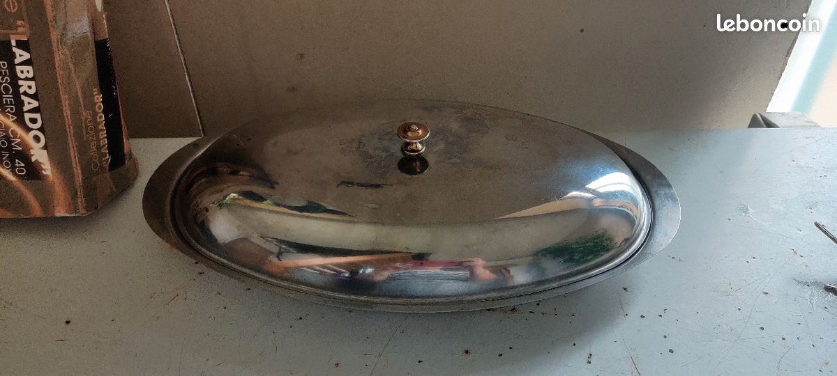 Plat à poisson 40cm Inox (image 2)