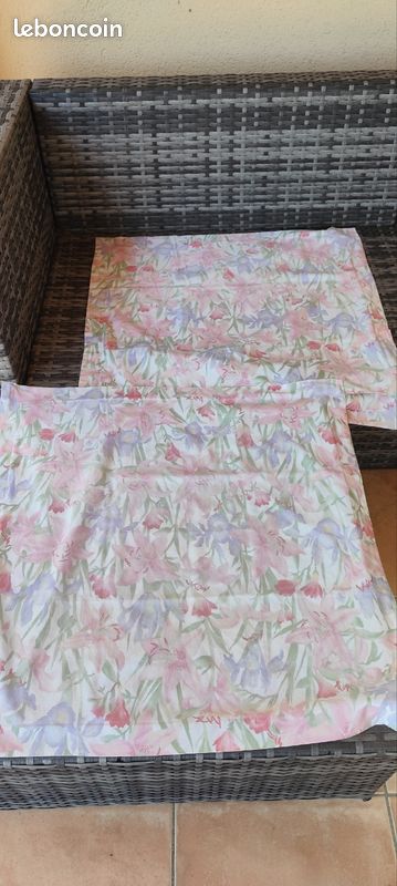 Lot de 2 taies d'oreillers fleuries (image 4)