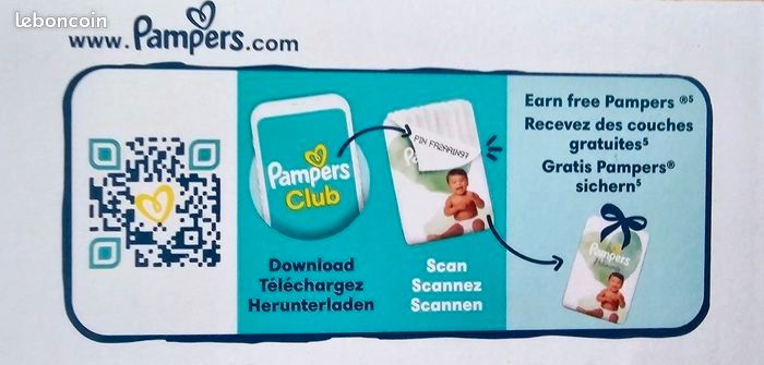 Couches Pampers Harmonie Taille 4 - de 9 à 14 kg (image 4)