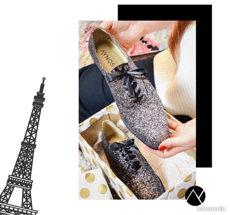 Derbies Pailleté gris AYNOS Taille 43 (image 8)