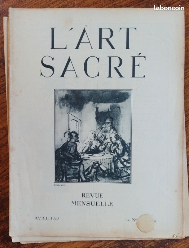Lot de 19 magazines anciens L'Art Sacré 1937, 1938 et 1939 (image 4)