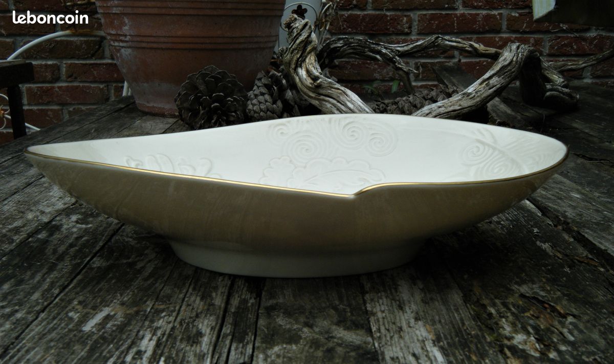 ♥ LENOX USA ♥ Belle Coupe Porcelaine Japonisante Orientaliste ♥ Vintage Américain ♥ (image 3)