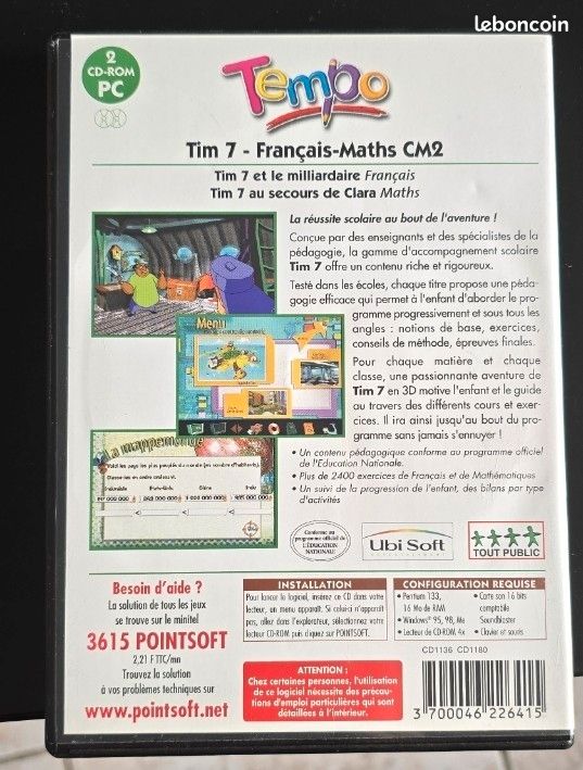 CD-ROM Tempo 7 Français-Maths CM2 (image 2)