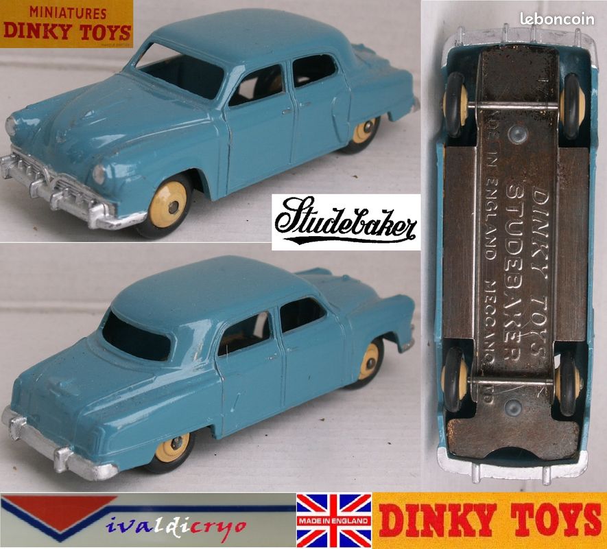 Dinky Toys GB Originale 1/43 réf 172 : Studebaker Land Cruiser 1952 (Vert